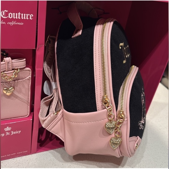 🖤NWT•Juicy Couture Heritage Mini Backpack with card case 🖤Gift Set NIB - Picture 9 of 17
